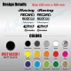 Sticker pack 14 logo decal for Volkswagen POLO