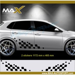 Tuning side skirt sticker decal for VW Golf