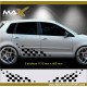 Tuning side skirt sticker decal for VW Golf