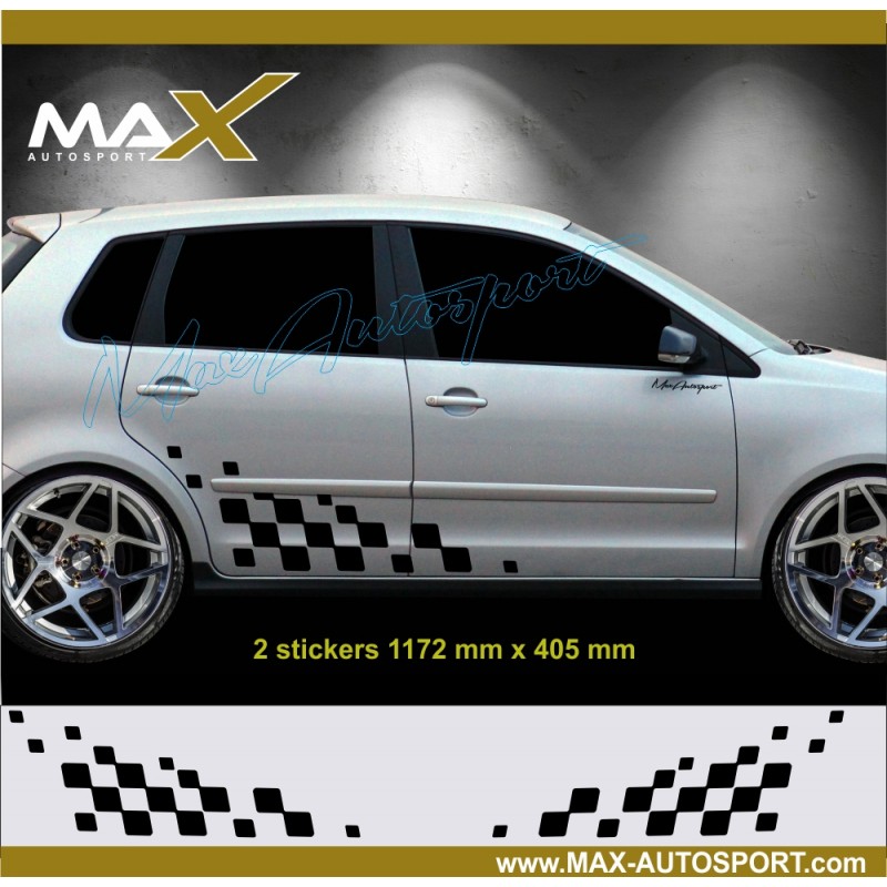 Tuning side skirt sticker decal for VW POLO