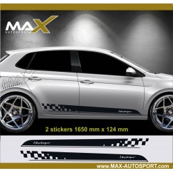 Motorsport side skirt sticker decal for VW POLO