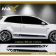 Motorsport side skirt sticker decal for VW POLO