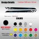 Motorsport side skirt sticker decal for VW POLO