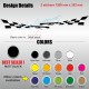GTR side skirt sticker decal for VW POLO