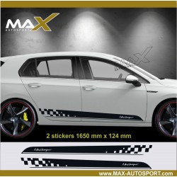 Motorsport side skirt sticker decal for VW Golf