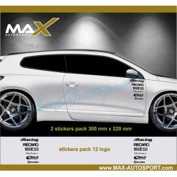 Sticker pack 14 logo decal for Volkswagen SCIROCCO