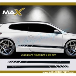 Street Racer side skirt sticker decal for VW SCIROCCO