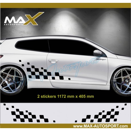 Tuning side skirt sticker decal for VW POLO