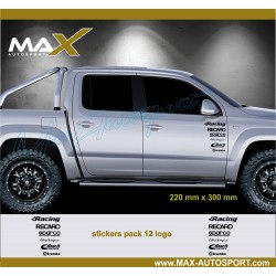 Sticker pack 12 logo decal for Volkswagen AMAROK
