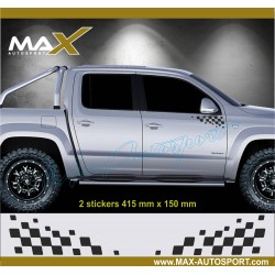 Sticker decal Chequered flag for VW AMAROK