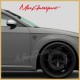 2 sticker decals Audi Sport RS Carbon look