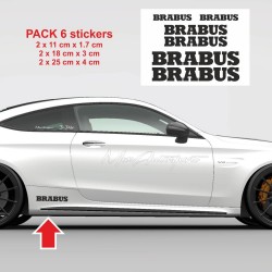 6 sticker Mercedes BRABUS