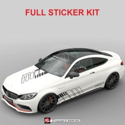 AMG style Seitenstreifen Aufbleber Kit für Mercedes