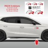 SEAT FR 6 sticker decals two-tone