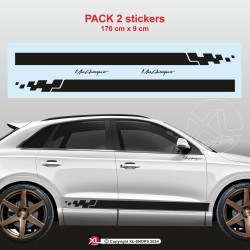 2 stickers Racing AUDI Q2 Q3