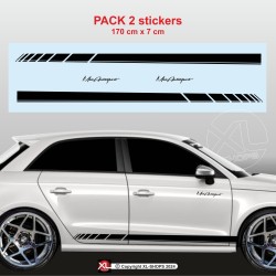 2 stickers Racing AUDI A1