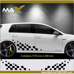 GT3 side skirt sticker decal for VW Golf