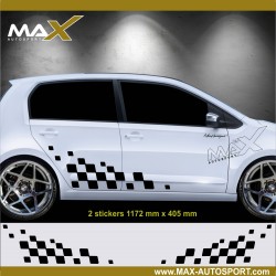 Tuning side skirt sticker decal for VW UP