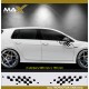 FLAG sticker decal for VW GOLF