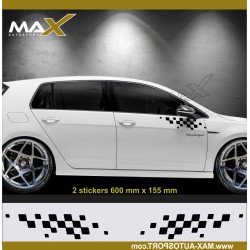 FLAG sticker decal for VW GOLF