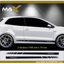 Street Racer Seitenstreifen Aufkleber für VW POLO
