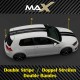 double stripe wide 44 cm sticker decal for Volkswagen Golf
