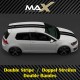 double stripe wide 44 cm sticker decal for Volkswagen Golf