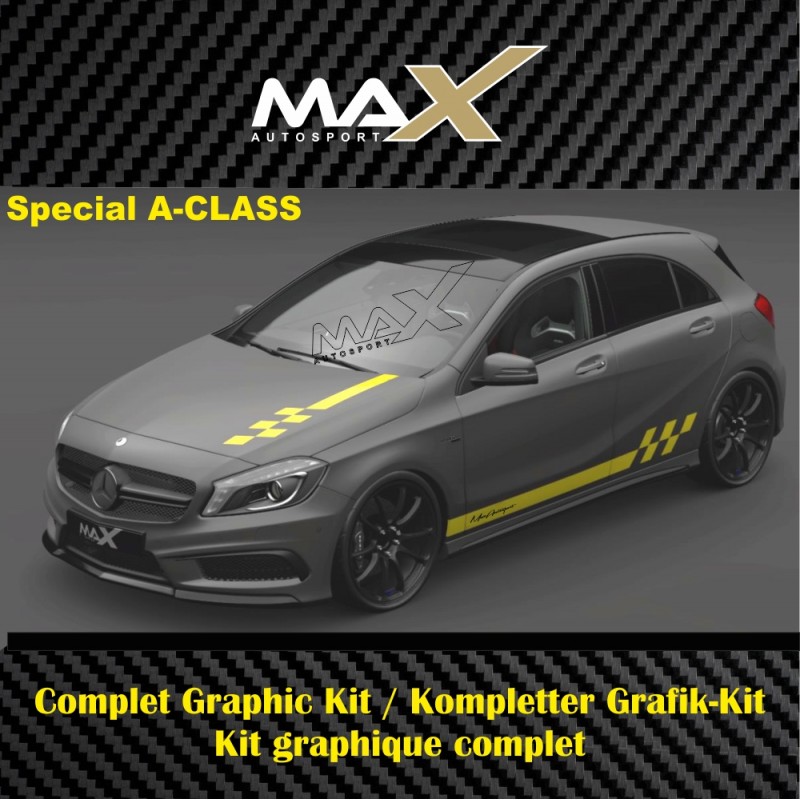 Pack MOTORSPORT Aufkleber für Mercedes Benz A Class