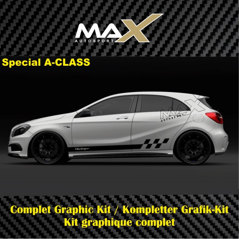 Pack MOTORSPORT Aufkleber für Mercedes Benz A Class