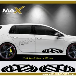 VW MOTORSPORT LOGO sticker decal for Volkswagen GOLF