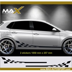 GT3 side skirt sticker decal for VW POLO