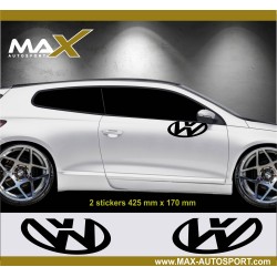 VW LOGO sticker decal for Volkswagen SCIROCCO
