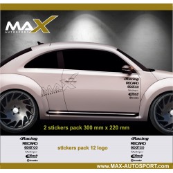 Sticker pack 14 logo decal for Volkswagen BEETLE