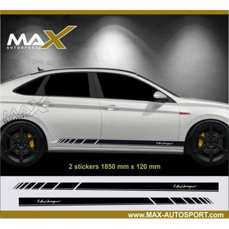 Street Racer side skirt sticker decal for VW JETTA